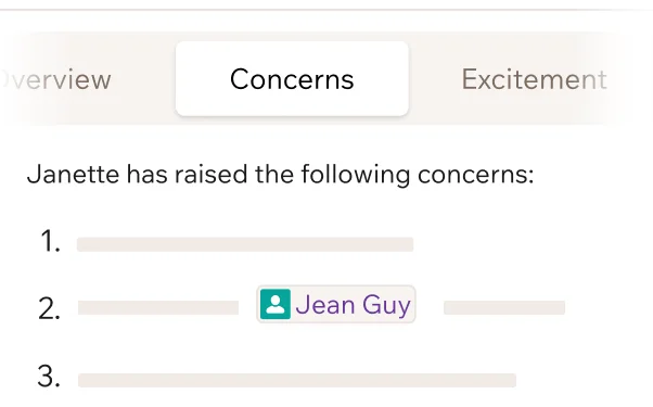 Contact concerns identified by Pod